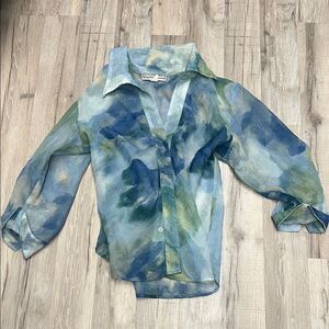 Chico's Blue-Green Men's Shirt